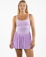 The Whole You Wellness -The Scoop Back Dress - Purple