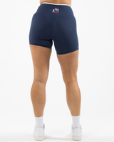 The Whole You Wellness -The Piped Crossover Short - Navy