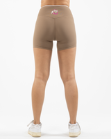 The Whole You Wellness - The Piped Crossover Short - Brown