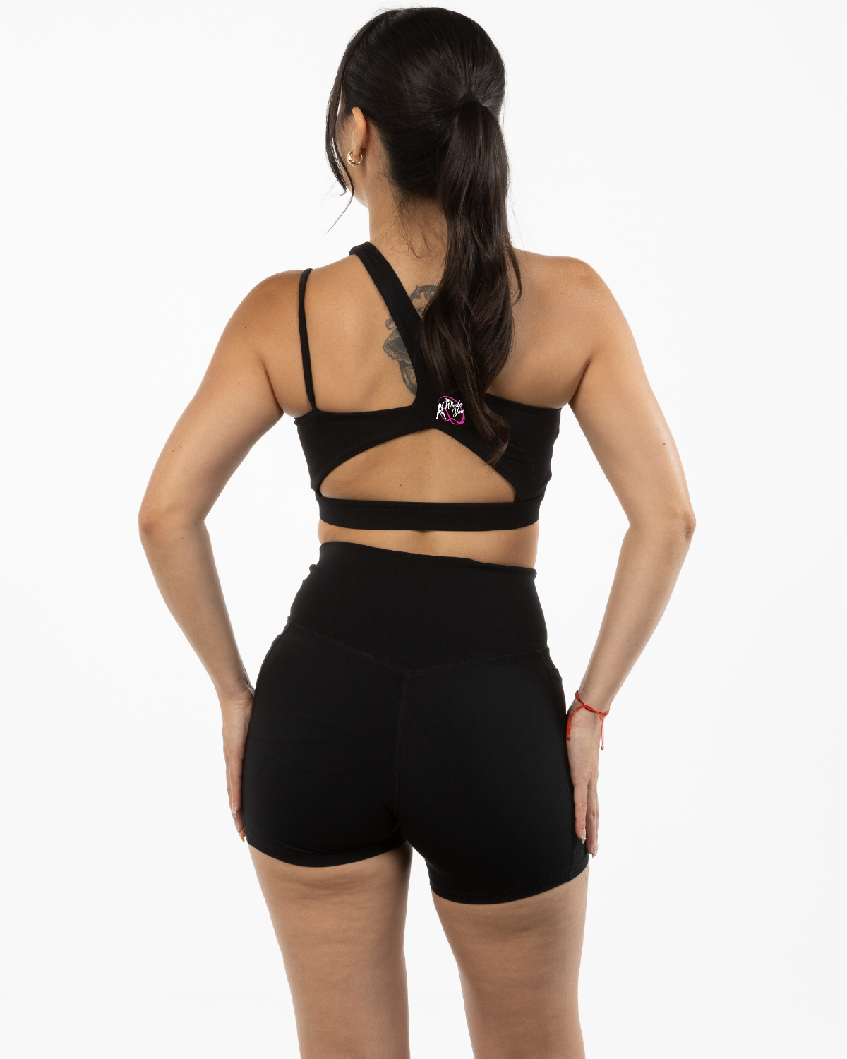 The Whole You Wellness - The One Shoulder Bra - Black