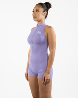 The Whole You Wellness - The High Neck Zip Jumpsuit - Purple