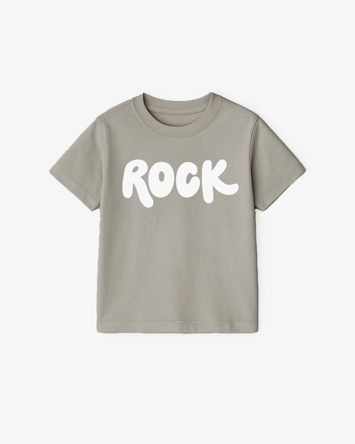 Raising Rock Kids Heavyweight Tee - Washed Gray