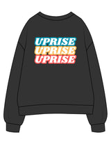 Uprise Hot Yoga - The Womens Crewneck - Washed Black