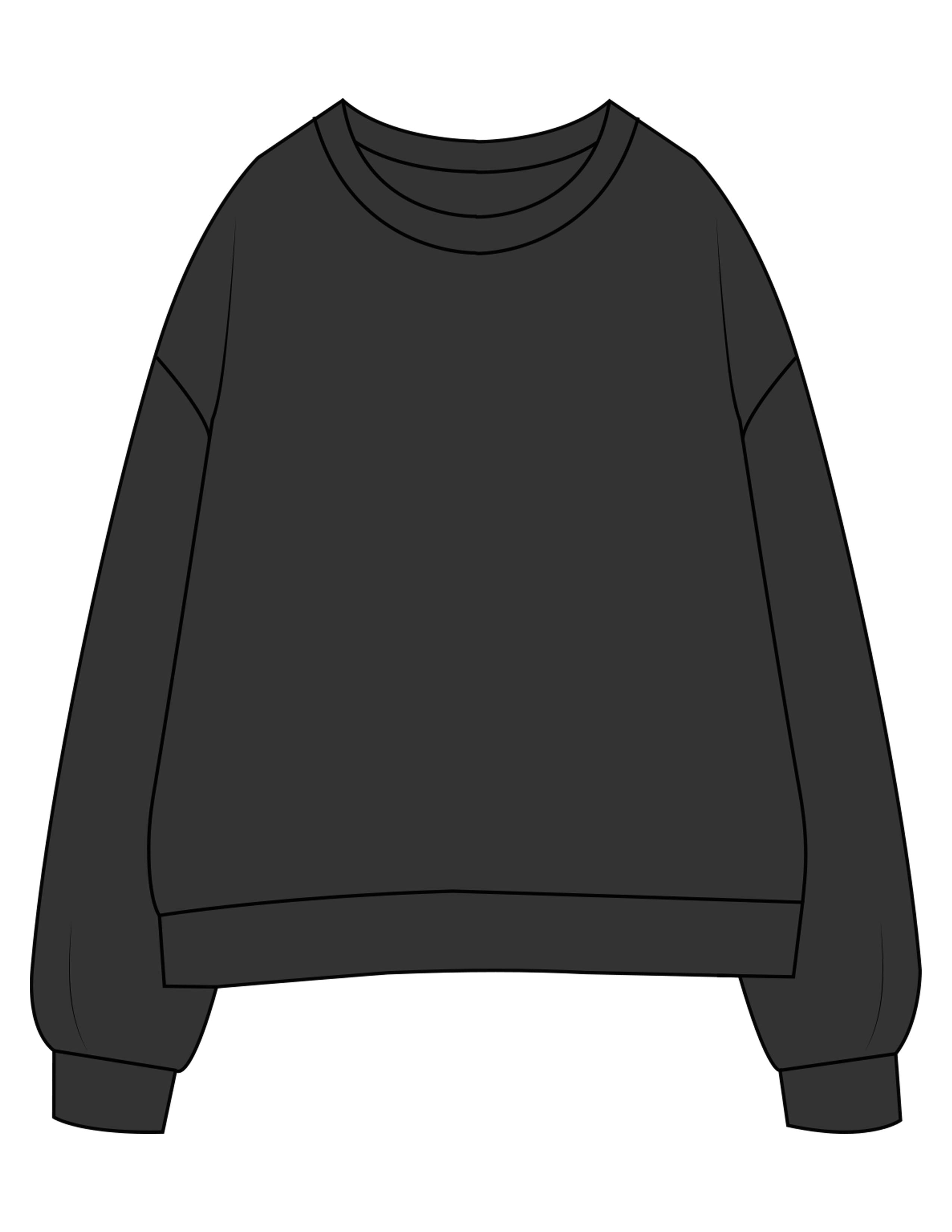 Uprise Hot Yoga - The Womens Crewneck - Washed Black