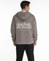 Miss Lymph Unisex Zip Hoodie - Washed Gray