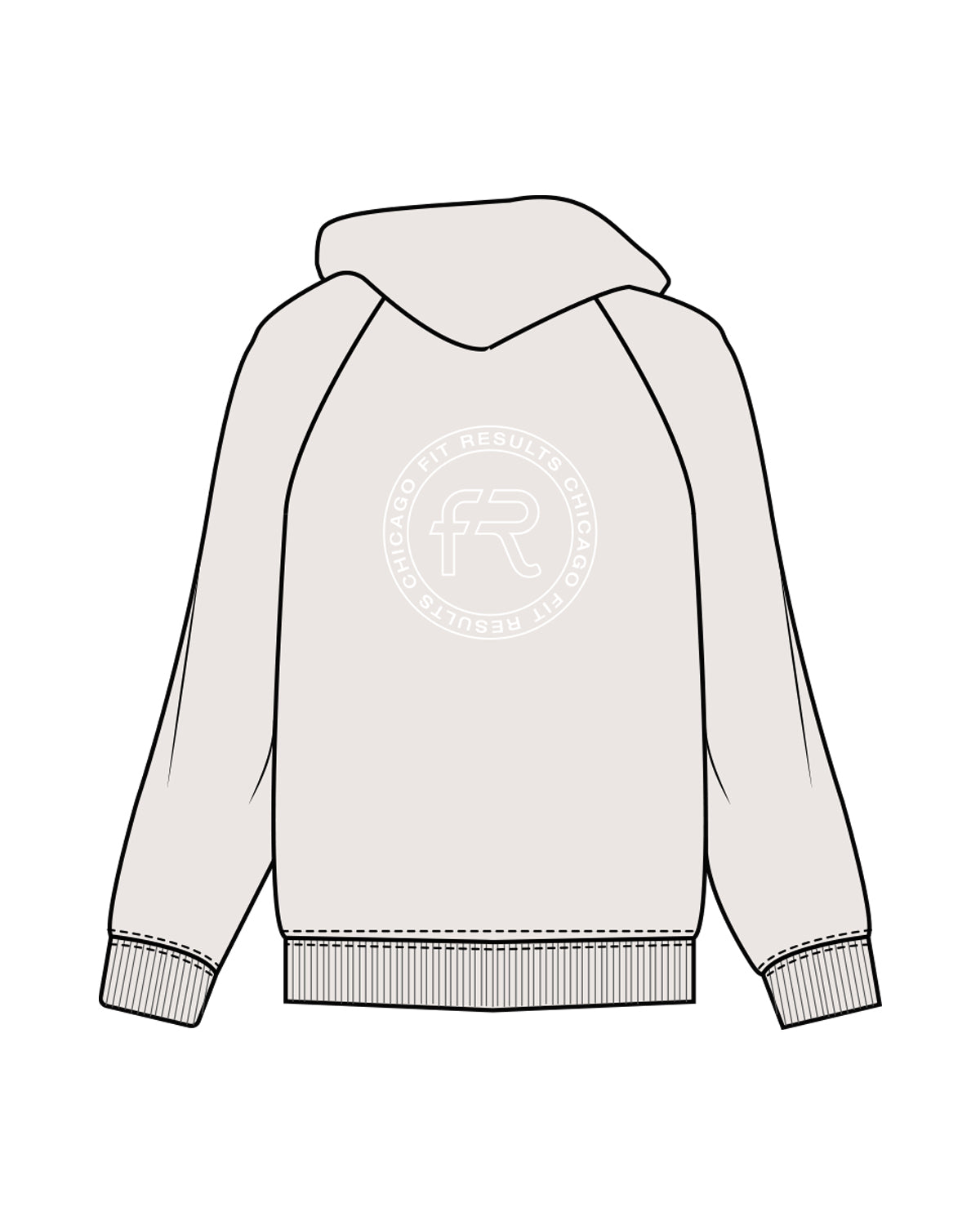Fit Results Mens Classic Hoodie - Bone