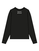 THE MENS HEAVYWEIGHT LONG SLEEVE - Black - Studio 205 - Left Chest "LAGREE" & Back Neckline - Printed - White