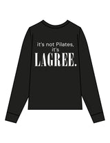 THE MENS HEAVYWEIGHT LONG SLEEVE - Black - Studio 205 - Left Chest "205" & Back Stacked - Printed - White