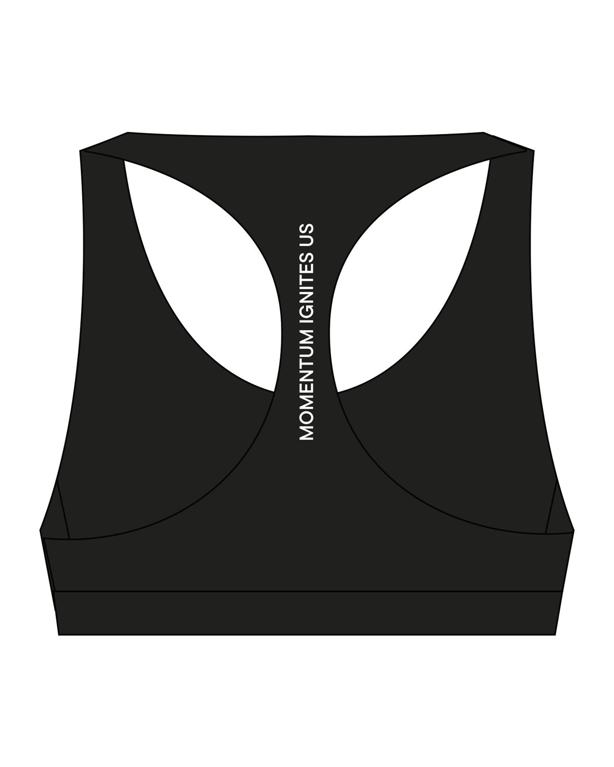 REFORM STUDIOS Core Collection - The Racer Bra - Black