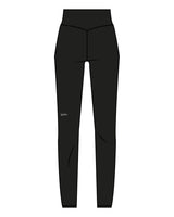 The Basic Legging - Black - Ignite Barre & Fitness - Right Leg - Printed - White