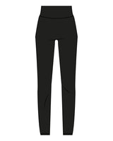 The Basic Legging - Black - Ignite Barre & Fitness - Right Leg - Printed - White