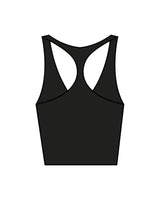 The Racer Tank - Black - Ignite Barre & Fitness - Center Chest - Printed - White