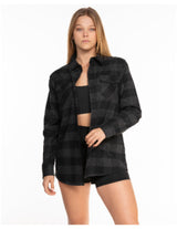 Rush Cycle Studio - The Flannel - Gray / Black