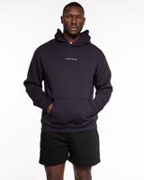 The Mens Hoodie - Ink - Spring House - Center Chest - Back Round - Printed - Off White