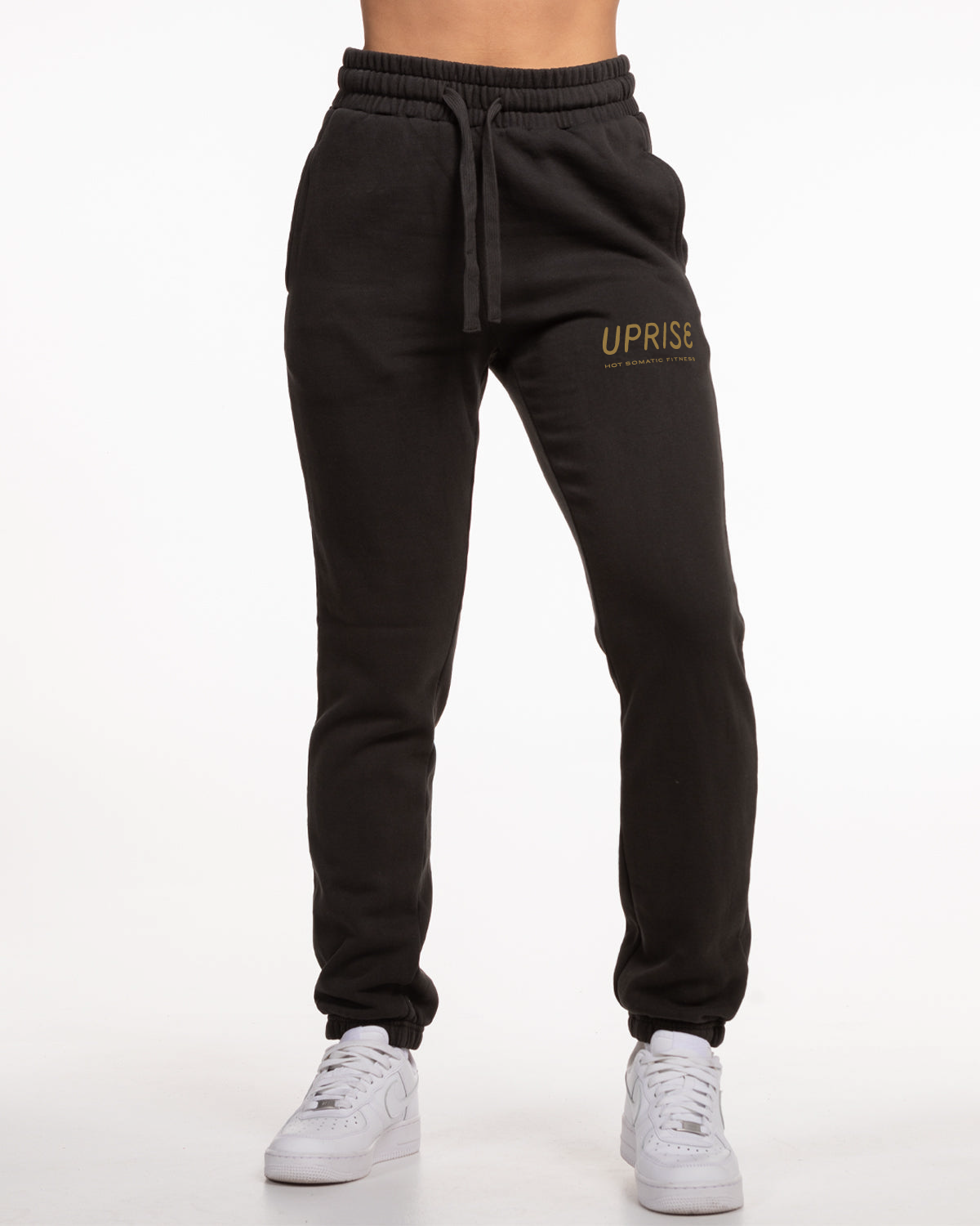 Uprise Womens Classic Sweatpants - Washed Black