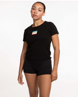 Uprise Hot Yoga - The Baby Tee - Black
