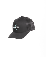 White House Pilates 5 Panel Trucker Hat - Charcoal