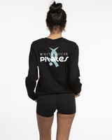 White House Pilates Womens Long Sleeve - Black