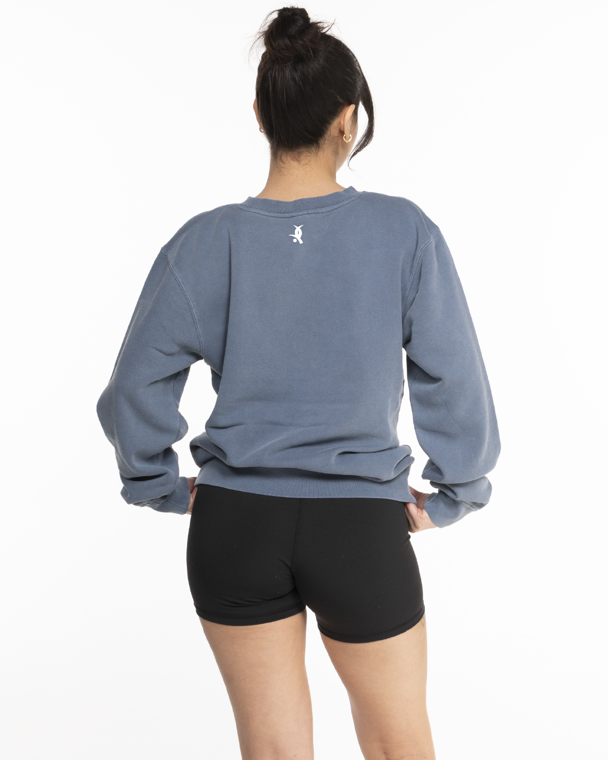 White House Pilates Midweight Unisex Crewneck - Washed Slate
