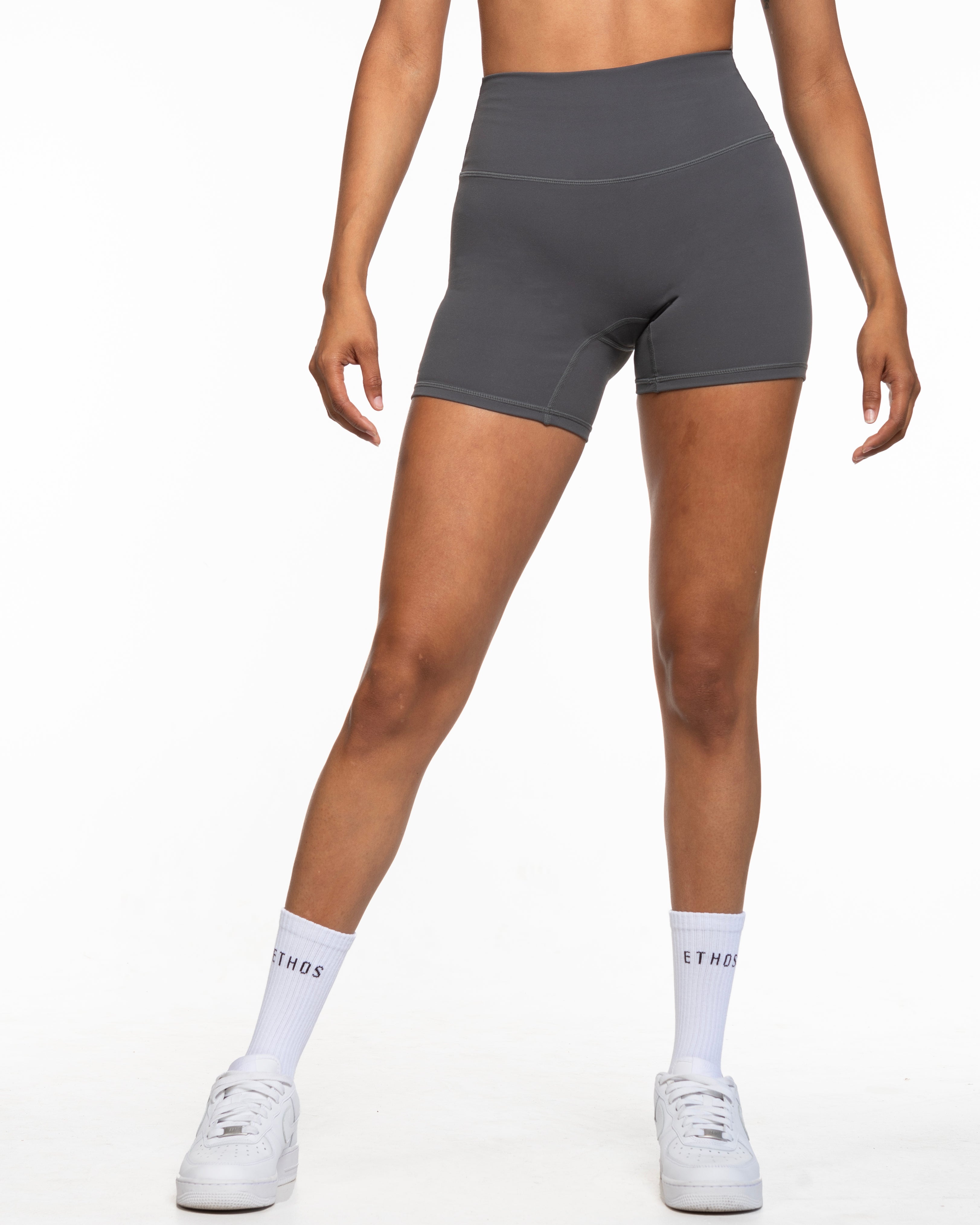 The Refinery Fitness Studio Basic Short - Pebble