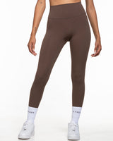 Commit Fitness - Basic Legging - Cafe with White
